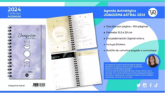 Agenda Astrológica Joaquina Astral 2024 Dos Días X Pagina 15x20 - comprar online