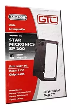 Cinta Impresora Gtc Sp 200n Hasar 715 Okipos 405 Unidad