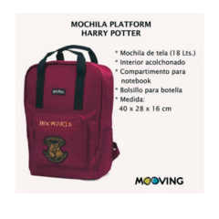 Mochila Mooving De Espalda Reforzada Harry Potter Platform en internet