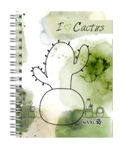 Cuaderno Nivel 10 Tamaño A4 - 120 Hojas Rayadas - Línea Cactus