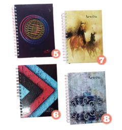 Agenda Arwen 2024 Diaria Espiral Línea Shuba N8 17x22cm - comprar online