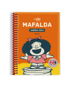 Agenda Mafalda 2024 - Espiral - Semanal - Módulos 13X19 Cm - comprar online