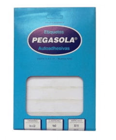 Etiquetas PegaSola Modelo 3015 (2,2 x 1,6 cm)