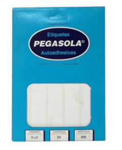 Etiquetas PegaSola Modelo 3026 (7,0 x 2,0 cm)