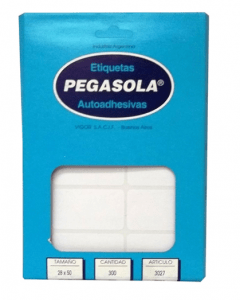 Etiquetas PegaSola Modelo 3027 (5,5 x 2,8 cm)