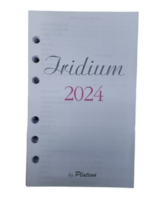 Repuesto De Agenda Platino Iridium 2024 Diario 10x16,5 Cm