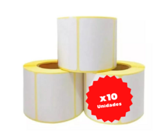 10 Rollos Etiqueta Térmico 50 X 25 Autoadhesiva Balanzas