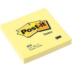 Post It 76 x 76 mm Amarillo X 3 Unidades