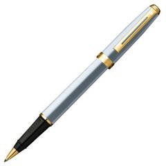 COLECCIÓN ÚNICA - ROLLER SHEAFFER PRELUDE CROMO PULIDO DETALLES BAÑADO EN ORO 22K