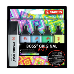 Resaltadores Stabilo Boss Arty Colores Frios Pack X 5