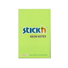 NOTAS ADHESIVAS STICK'N NEON NOTES - 76 X 51 MM (VERDE)