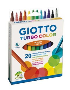 Marcadores de colores Giotto Turbo Color x 20