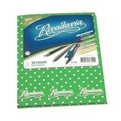 Cuaderno Rivadavia x 50 hojas a lunares - comprar online