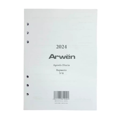 Repuesto De Agenda Arwen 2024 Diario N7 13x19cm en internet