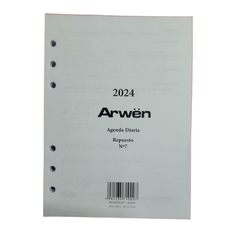 Repuesto De Agenda Arwen 2024 Diario N7 13x19cm