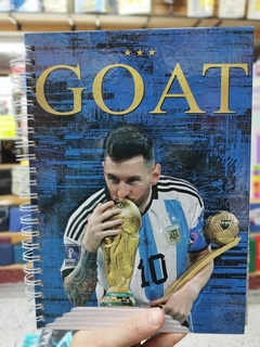 Cuaderno Universitario Messi A4 Tapa Dura Rayado - Libreria Saturno