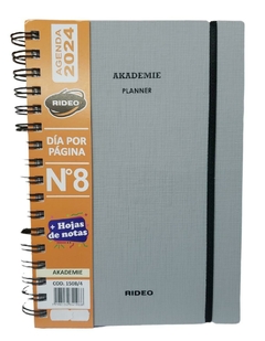 Agenda Rideo 2024 Akademie N8 Diaria 16 x22,5 Cm - Libreria Saturno