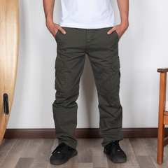 Pantalon cargo verde