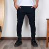 Pantalon slim chino azul