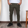 Pantalon slim chino verde