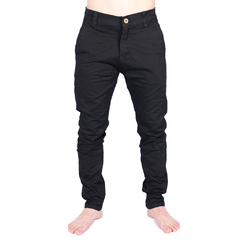 Pantalon slim chino negro - comprar online