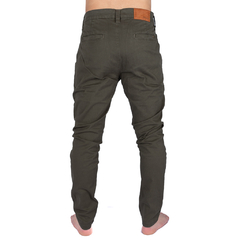 Pantalon slim chino verde - OXALA