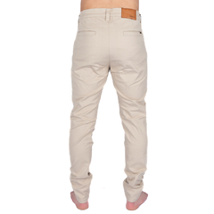 Pantalon slim chino crema - comprar online