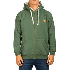 Campera con corderito regular verde