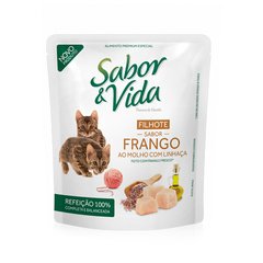 Sabor & Vida Gatitos Pollo en Salsa con Linaza 85 GR