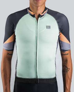 Jersey Ciclismo Combi Unisex Verde Pastel