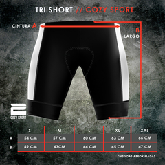 Imagen de Trishort Laser Unisex Negro- Cozy Sport
