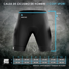 Calza de Ciclismo Dama con Badana RoadPro, color negro - Cozy Sport - Cozy Sport SA