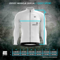 JERSEY CICLISMO MANGA LARGA TOKIO AZUL - tienda online