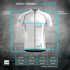 Jersey Ciclismo PRO TURISMO- Cozy Sport - PIXEL - - tienda online