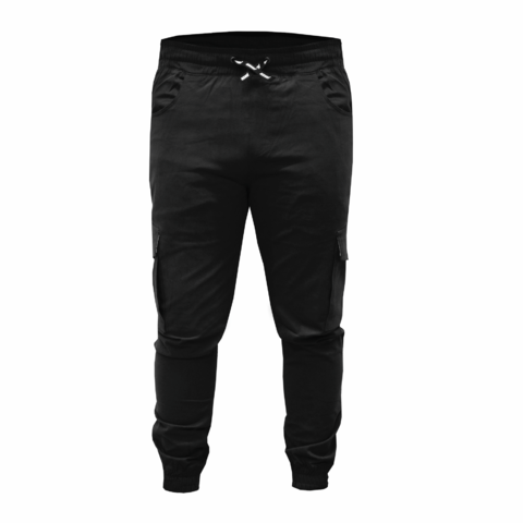 Pantalón Jogger Con Bolsillos Negro