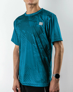 Remera Hombre Deportiva Running Bowman Petroleo - comprar online