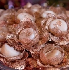 Imagen de Capacillos para Dulces Camelia con Capullo en tela (100 unidades)