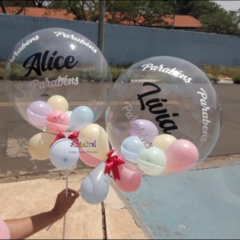 BALÃO BUBBLE PERSONALIZADO - Angelical Cestas