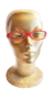 Óculos de Leitura - Vermelho e Tartaruga (Veludo) - Izzy Amiel