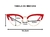 Óculos Leitura - Gatinho Vermelho - comprar online