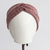 Turbante Lanilla Lamé Rosa Viejo - comprar online