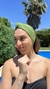 Turbante Lycra Towel Verde Splash - comprar online
