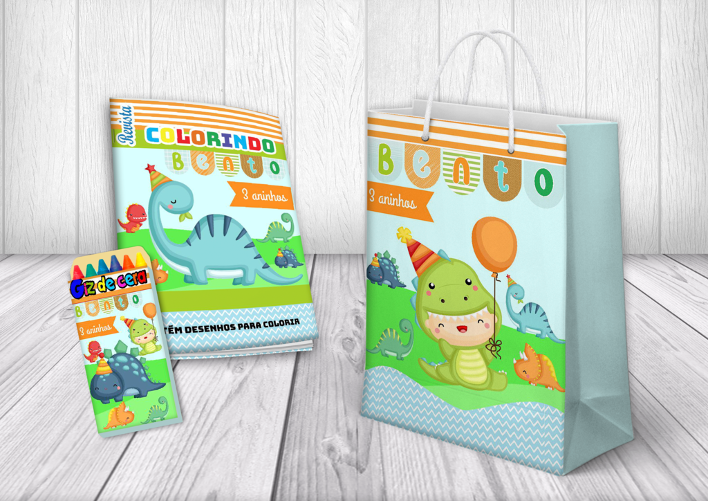 Oblee Marketplace  Kit para colorir de baby dinossauros