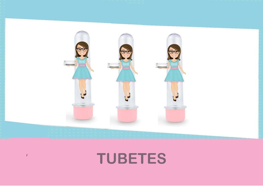 Tubete Personalizado Roblox Meninas (20 Unidades)