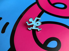 Pin Keith Haring Twist Celeste