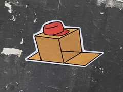 Sticker mi hijo es una caja!