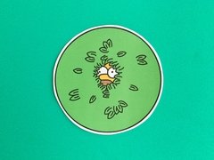 Sticker Homero en Arbusto