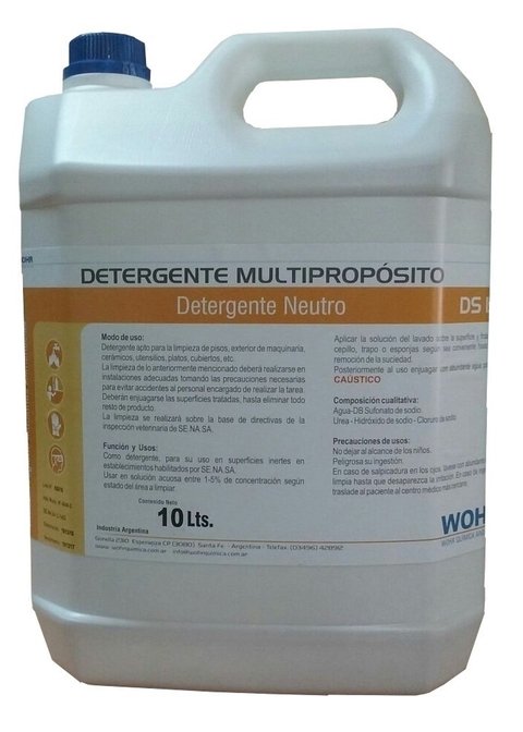 DETERGENTE NEUTRO MULTIPROPOSITO - 15% MATERIA ACTIVA - comprar online