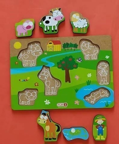 Puzzle Mascota Encastre de Madera - comprar online