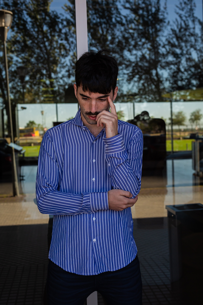CAMISA RAYADA AZUL Comprar en Joao Ind